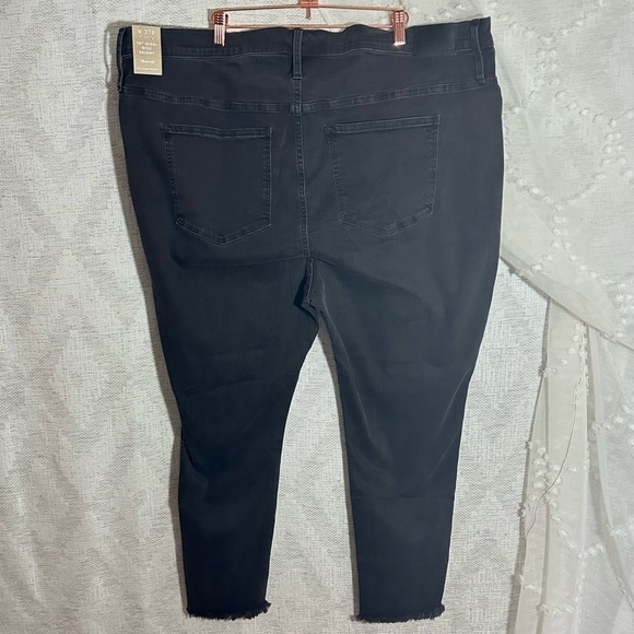 NWT Madewell 10" High Rise Skinny jeans in Berkeley black button fly size 37P - Picture 6 of 12